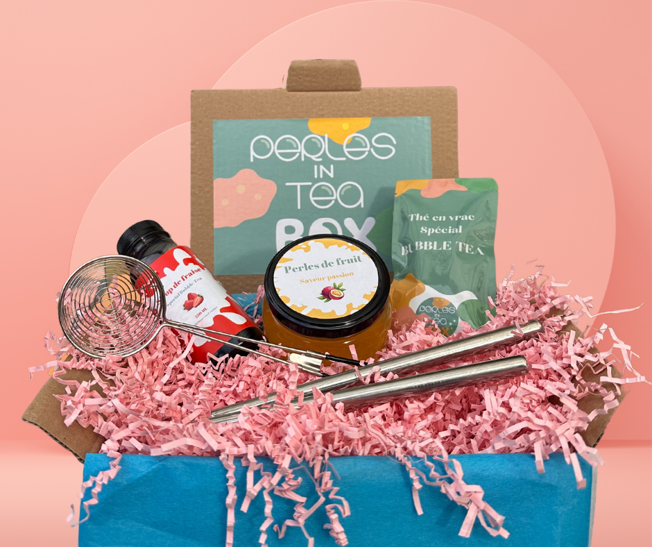 Kit Bubble Tea Passion à faire à la maison - box cadeau